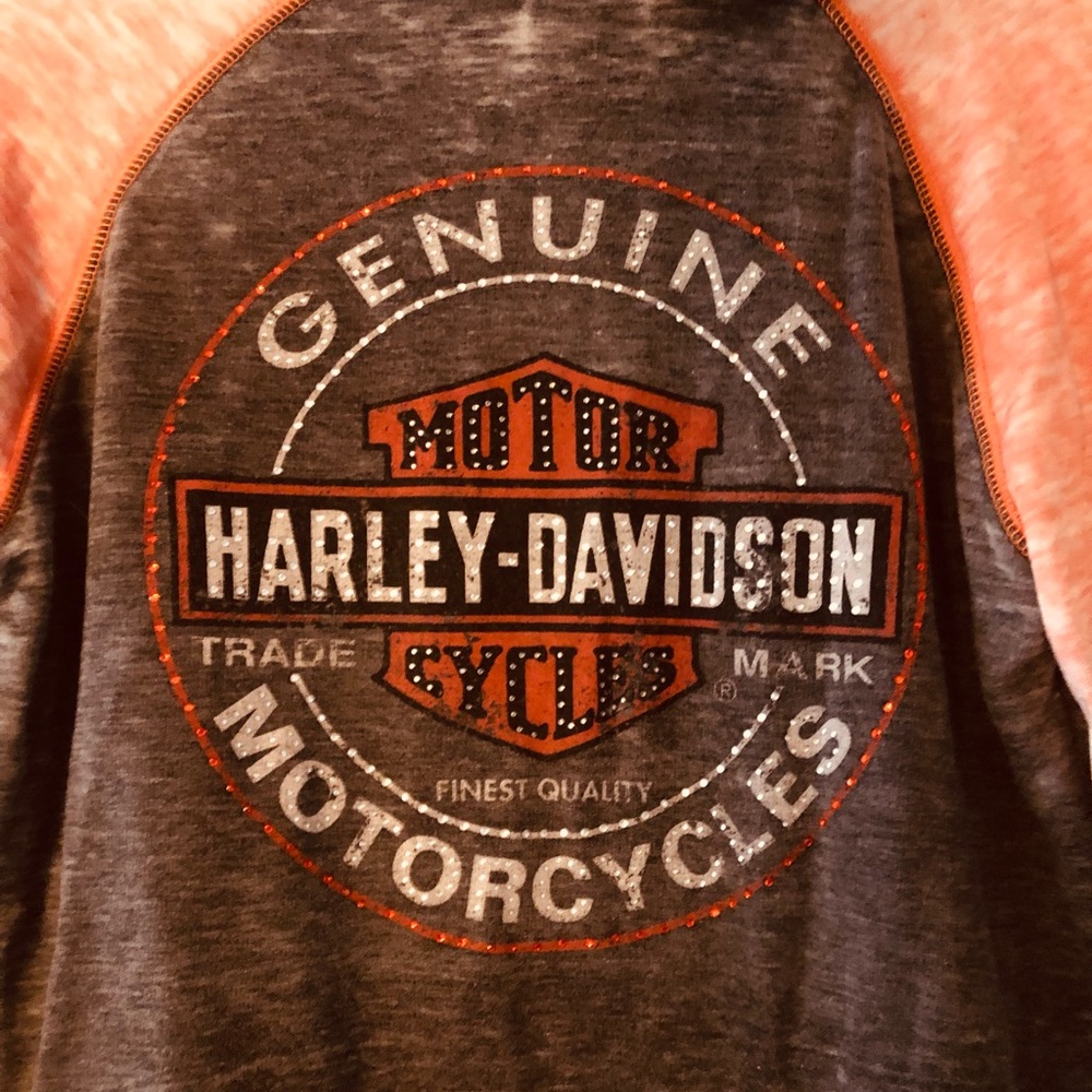 Harley Davison Ladies Zip Up Hoodie